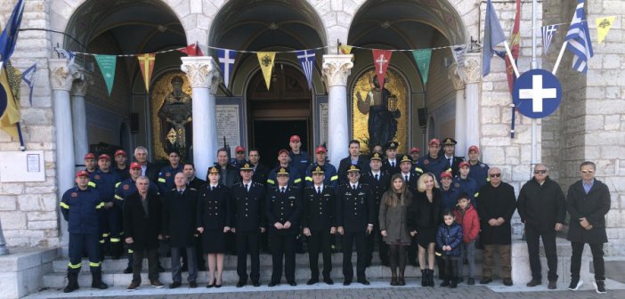 Η Πυροσβεστική τίμησε τους προστάτες της, Τρεις Παίδες εν Καμίνω στο Μεσολόγγι (εικόνες)