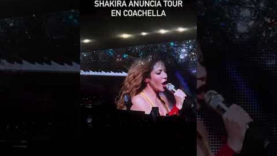 Shakira anuncia gira mundial en #Coachella !