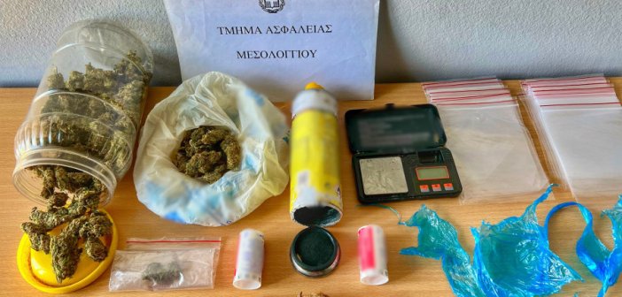 Συνελήφθησαν τρία άτομα για διακίνηση ναρκωτικών στο Μεσολόγγι